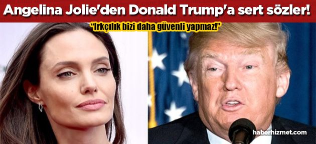 Angelina Jolie, ABD yeni Başkanı Donald Trump'a tepki gösterdi!