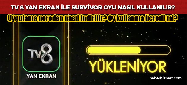 Survivor için nasıl oy kullanılır? TV8 yan ekran uygulamasıyla Sörvayvır oy kullanma...